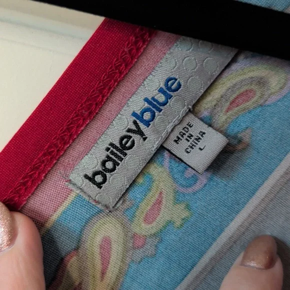 Bailey Blue Vibrant Multicolor V-Neck Beach/Pool Dress - Picture 7 of 10